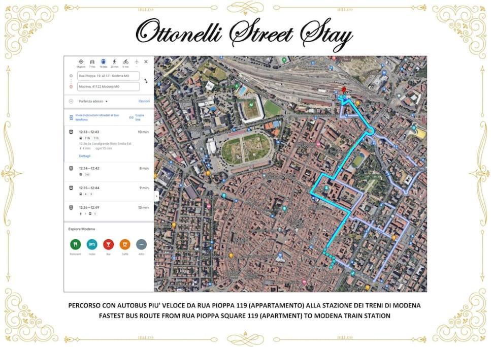 Ottonelli Street Stay- Wifi Fibra Free Tra Storchi & Centro Storico Modena Dış mekan fotoğraf